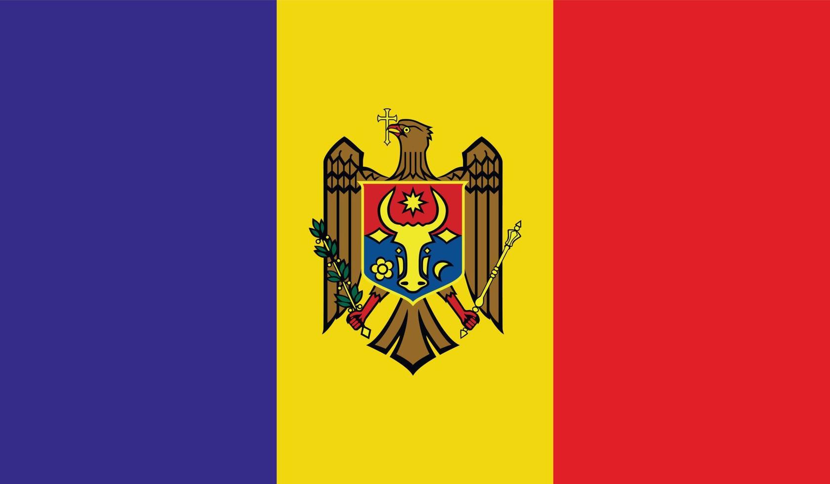 moldavien flagga bild vektor