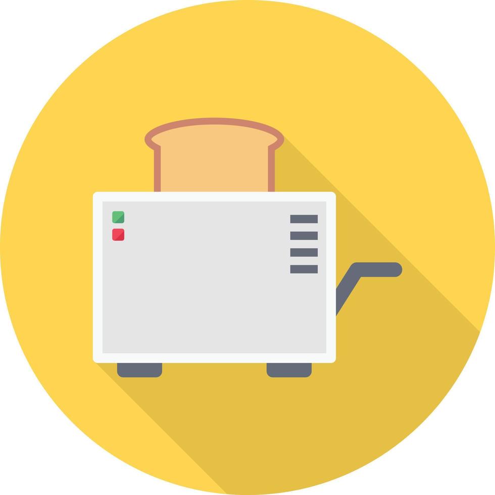 Toaster-Vektorillustration auf einem Hintergrund. Premium-Qualitätssymbole. Vektorsymbole für Konzept und Grafikdesign. vektor