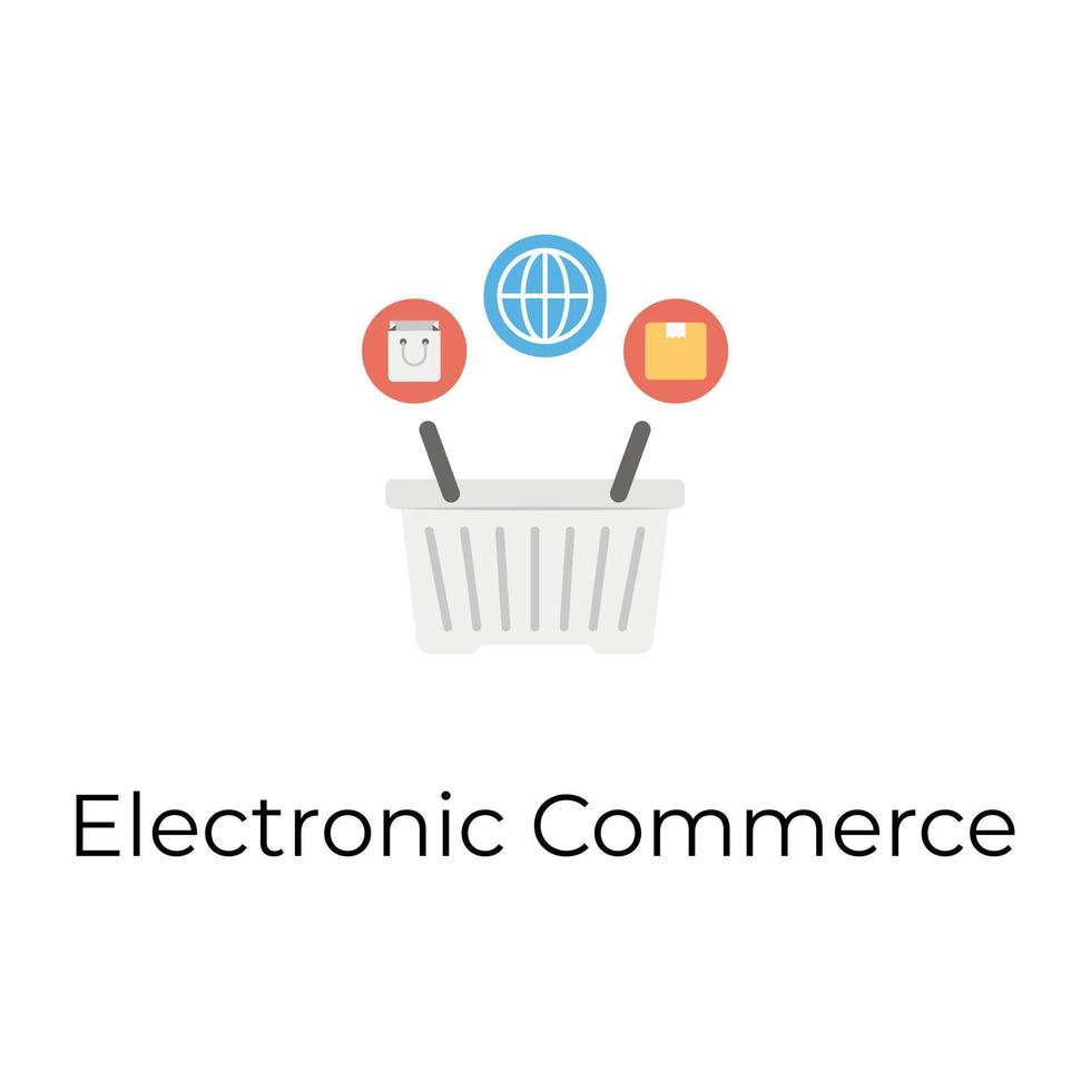 trendiger E-Commerce vektor