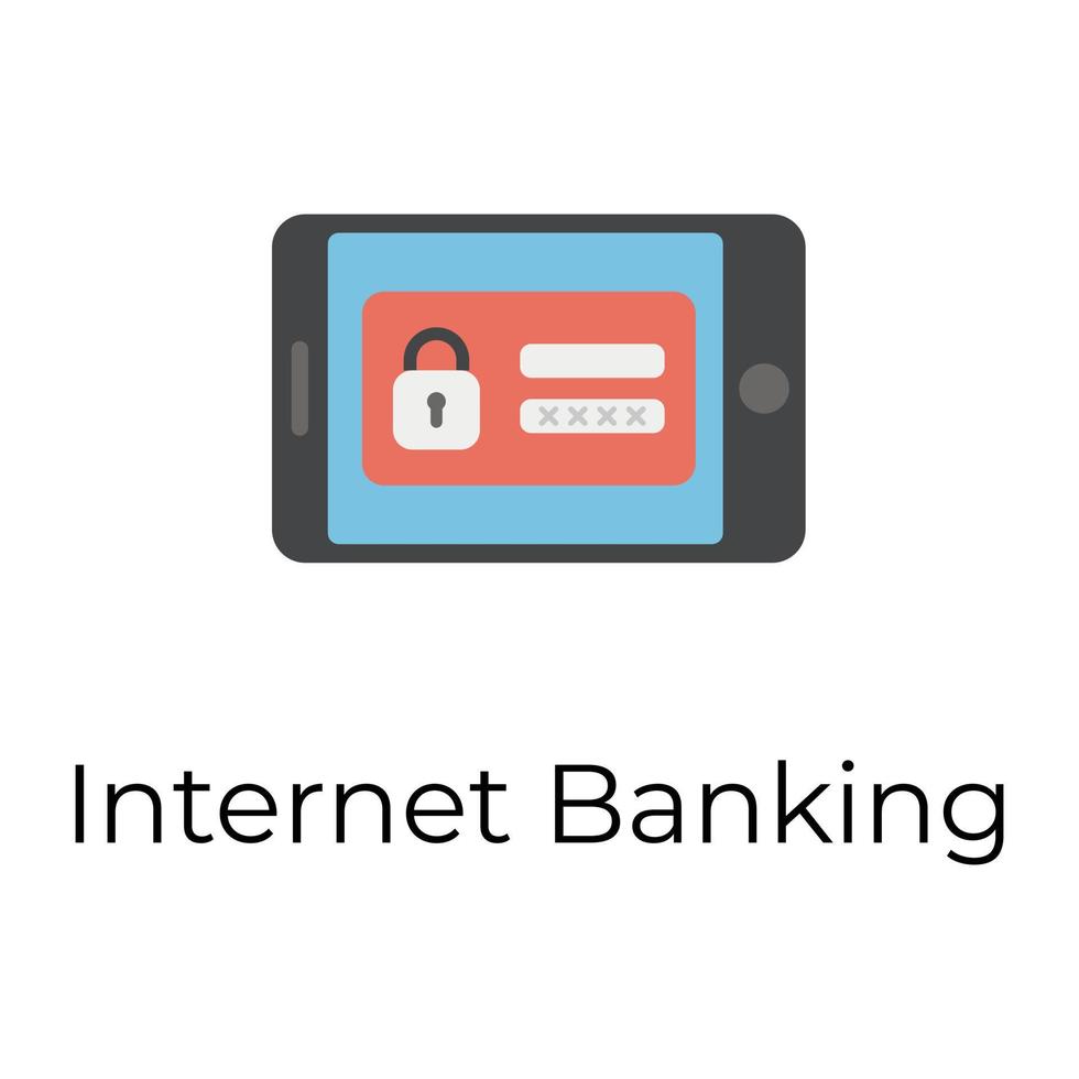 Trendiges Internet-Banking vektor