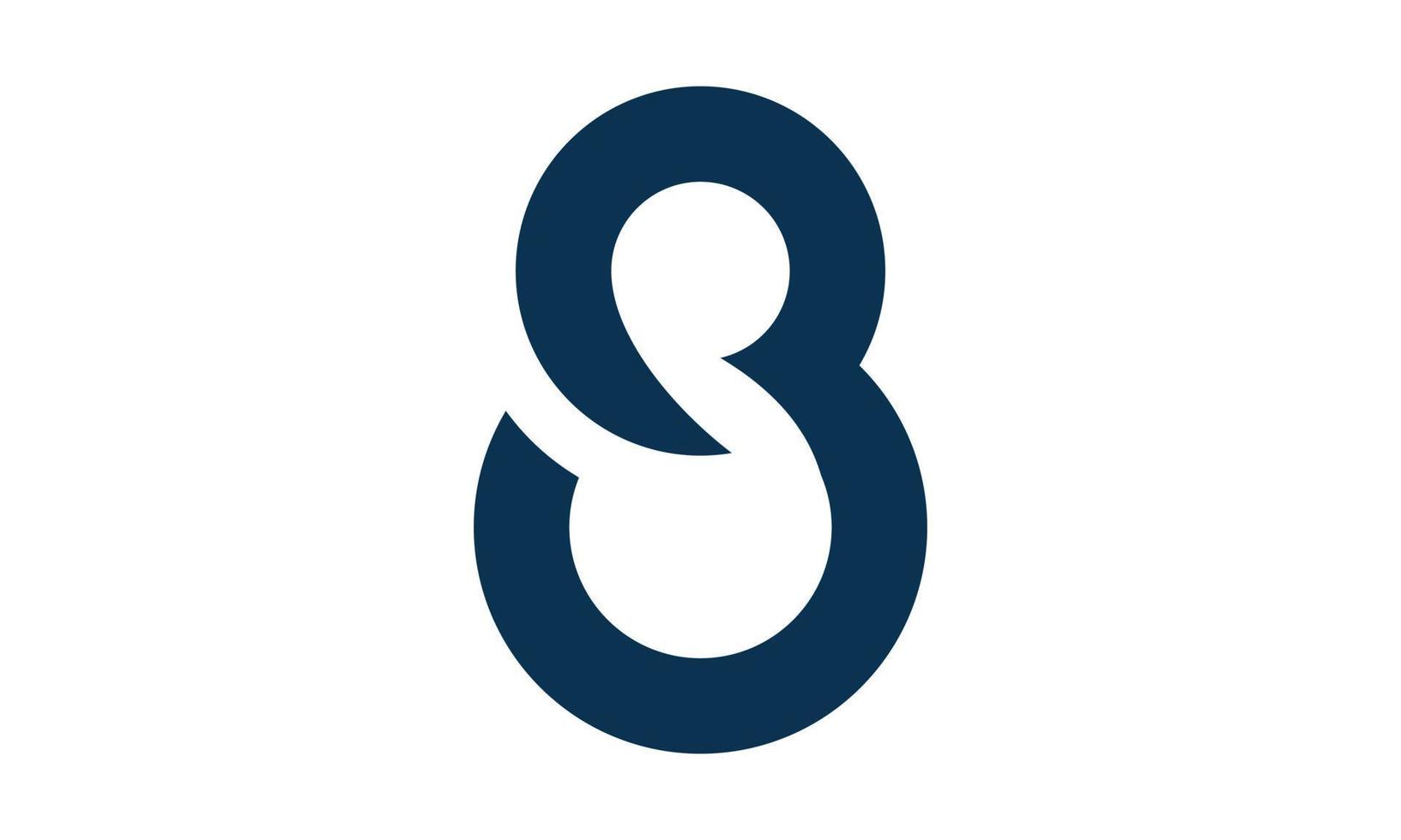 einzigartige Symbol 8-Logo-Vorlage vektor