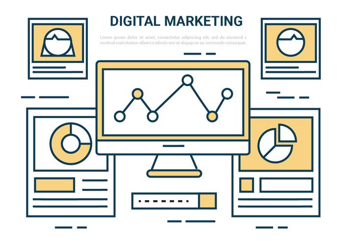 Free Digital Marketing vektorelement vektor