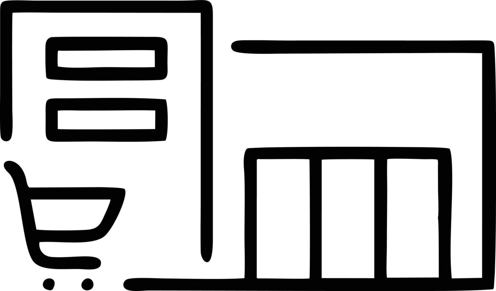 inköp ikon i vit bild, illustration av inköp i vit på vit bakgrund, en inköp design på en vit bakgrund vektor