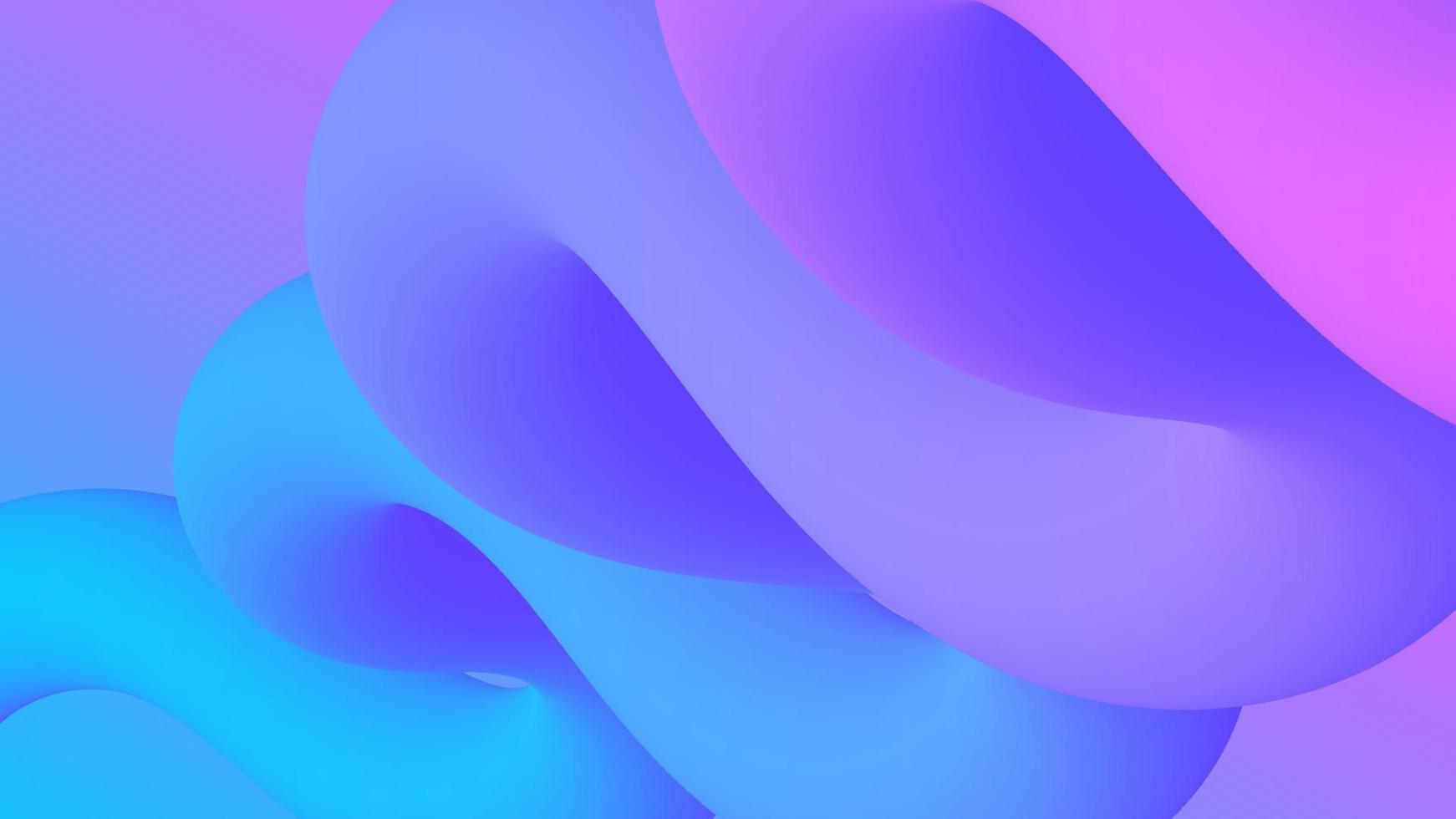 modern färgrik strömma linje affisch. dynamisk 3d form. Vinka lutning maska flytande form i neon lila bakgrund Färg. abstrakt lava design för din projekt. vektor illustration. trendig tapet