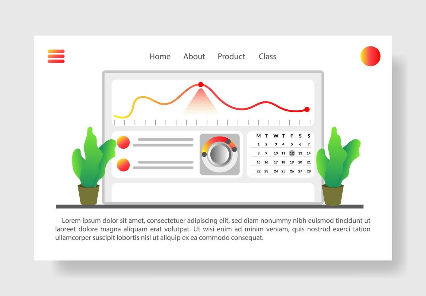 website banner analyse server daten finanzmanagement wachstum entwicklung vektordiagramm konzept, geschäftsgrafik marketing vektor