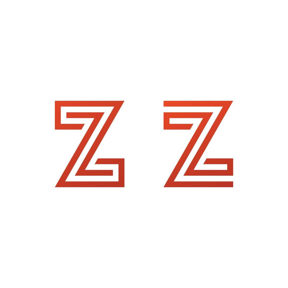 brev z logotyp vektor mall. kreativ z brev första logotyp design