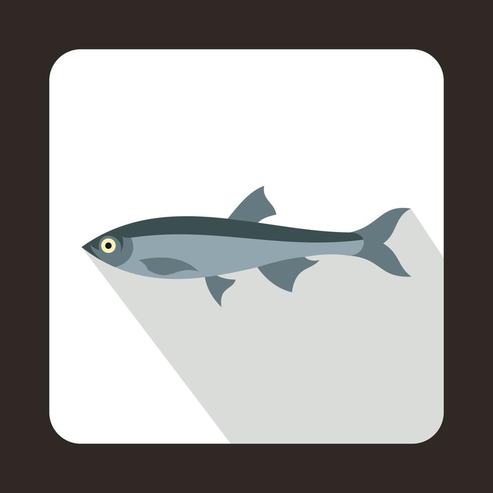 sill fisk ikon i platt stil vektor