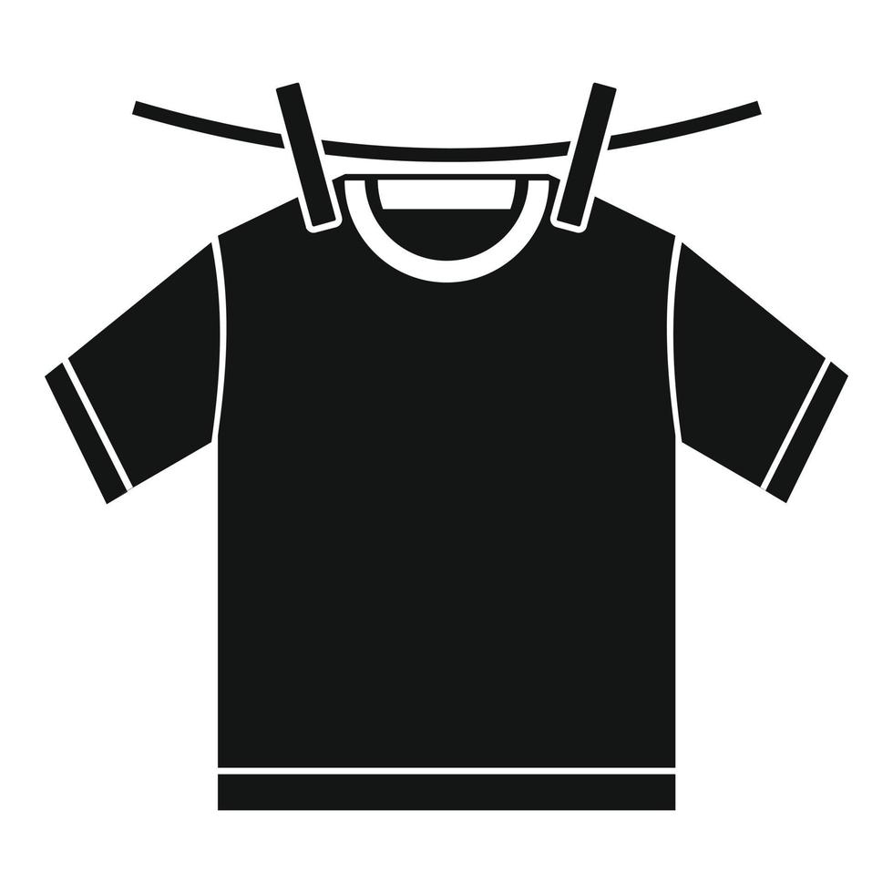 T-Shirt trocken Symbol, einfache Art vektor