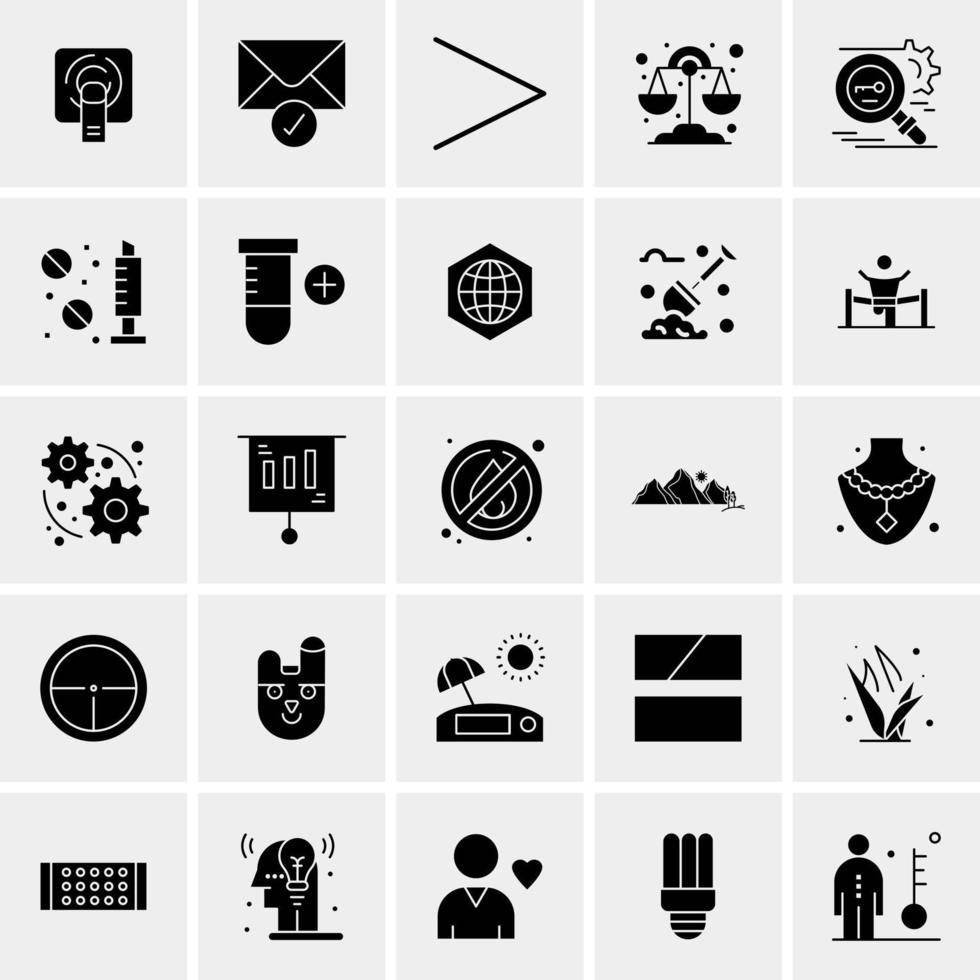 25 universelle Business-Icons Vektor kreative Icon-Illustration zur Verwendung in Web- und Mobilprojekten