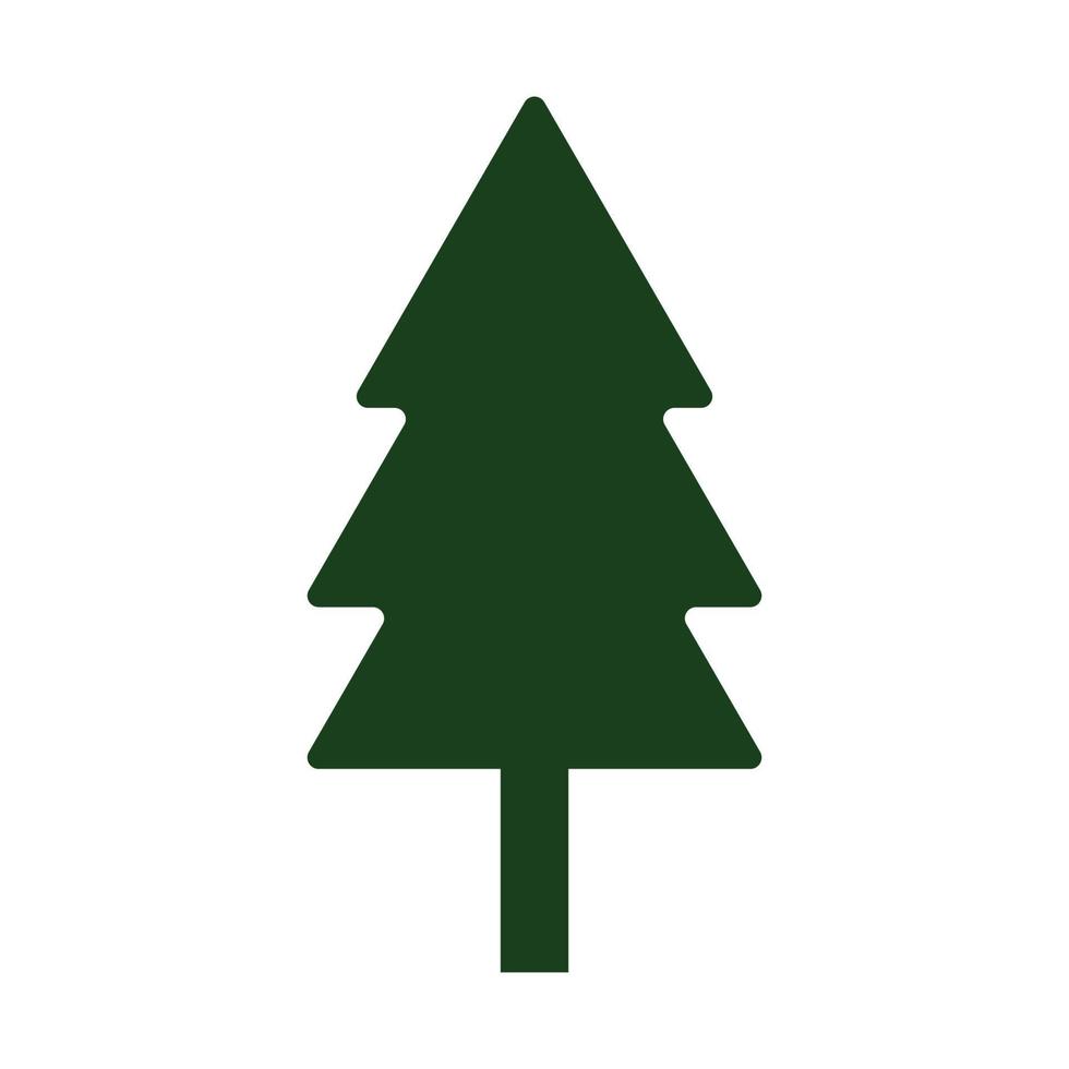 Weihnachtsbaum-Logo-Icon-Design vektor