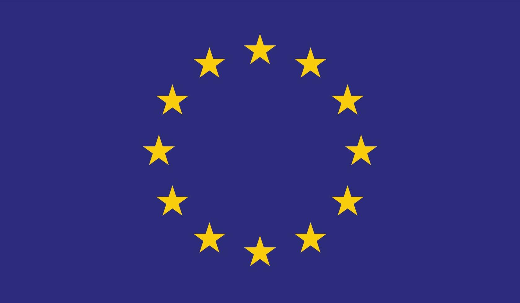 europeisk union flagga bild vektor