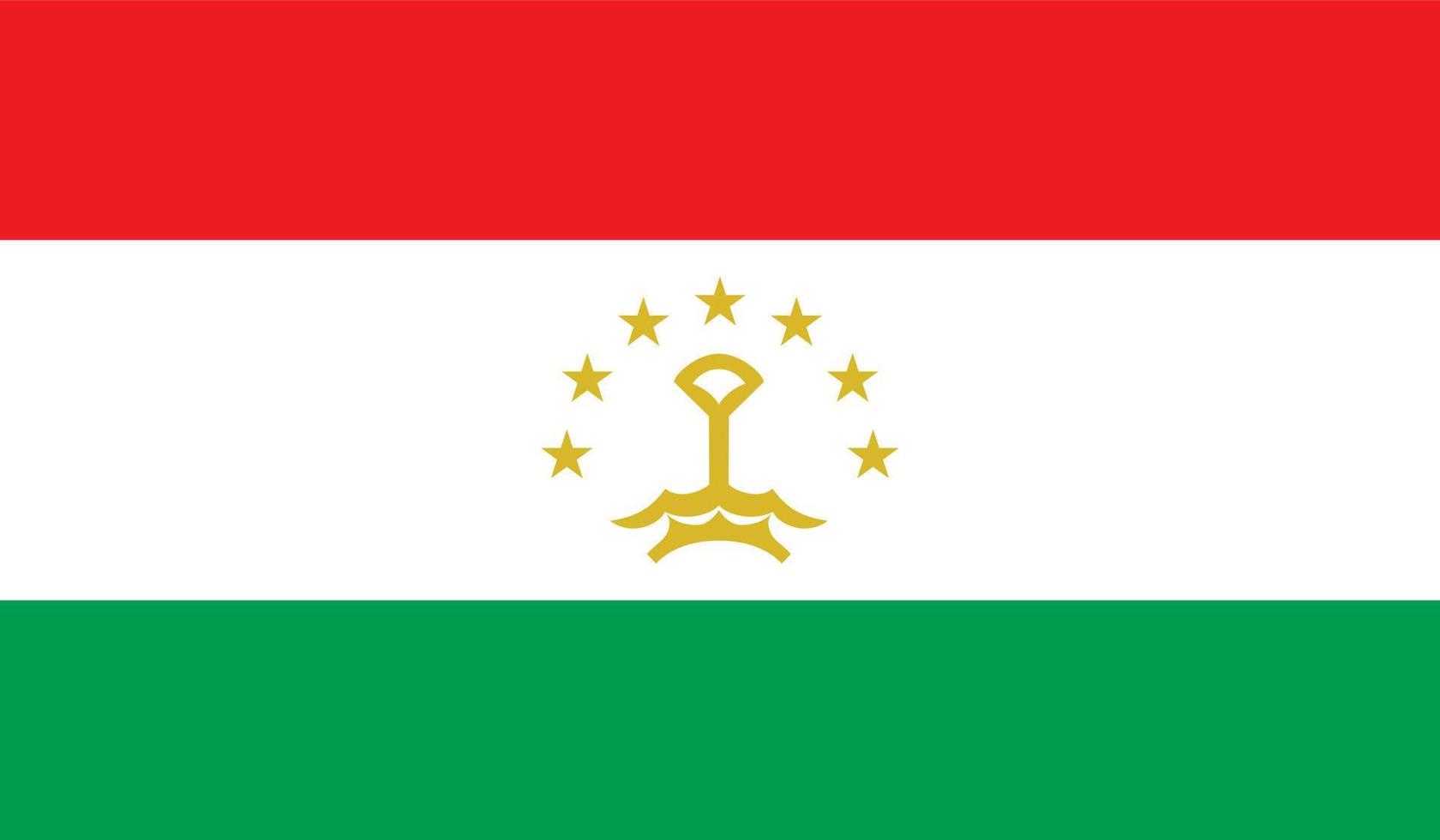 Bild der tadschikischen Flagge vektor
