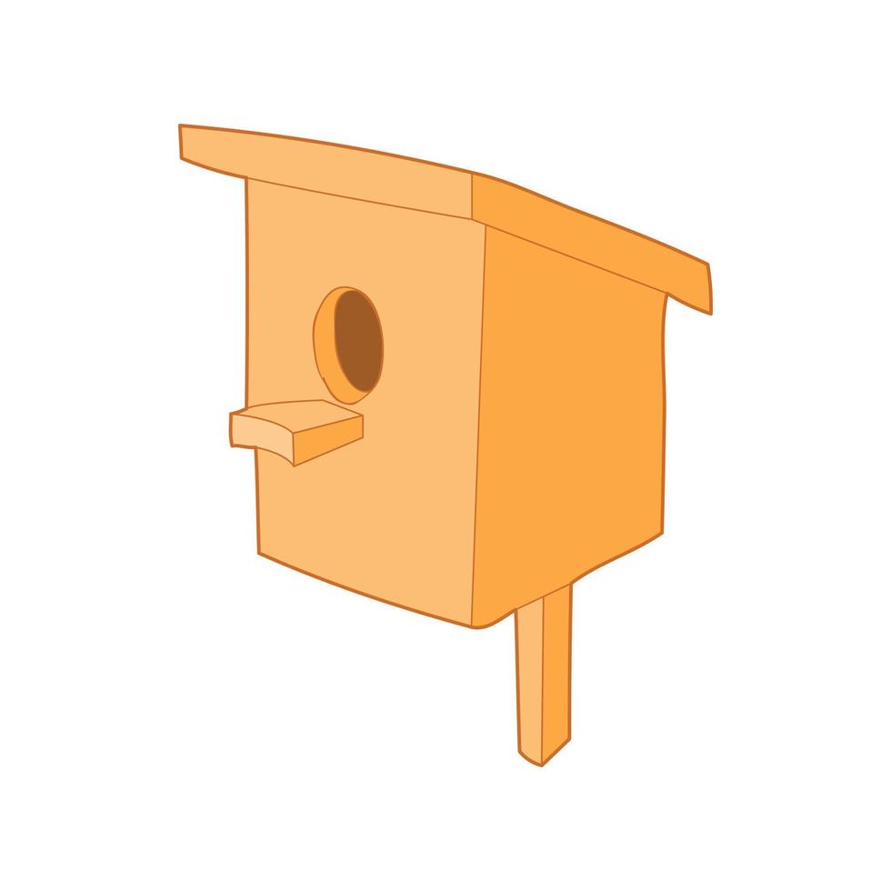 fågelholk eller nesting låda ikon, tecknad serie stil vektor