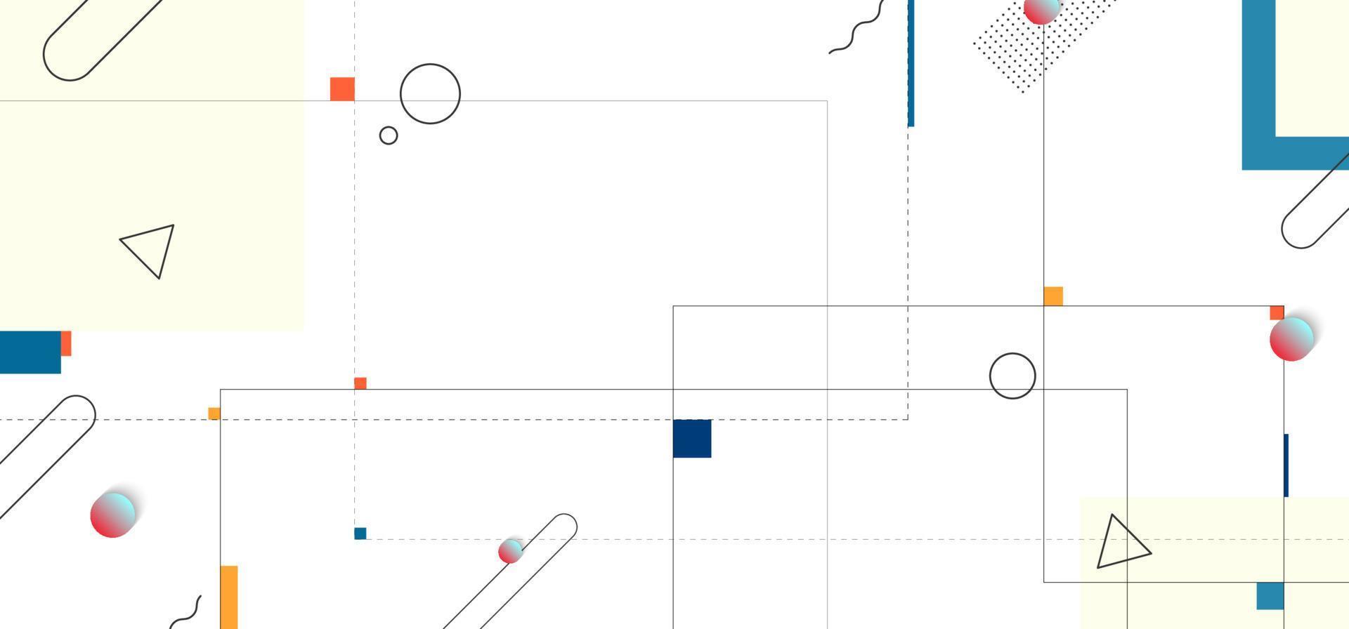 abstrakter geometrischer Musterentwurf dekorativer Grafikstil. einfache minimale vorlage für kunstwerkhintergrund. Vektor