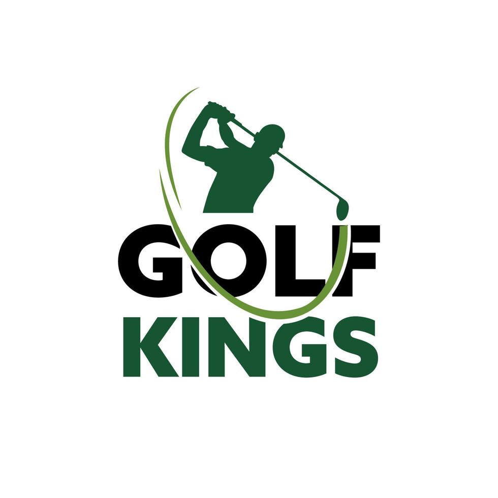 golf club logotyp formgivningsmall vektor