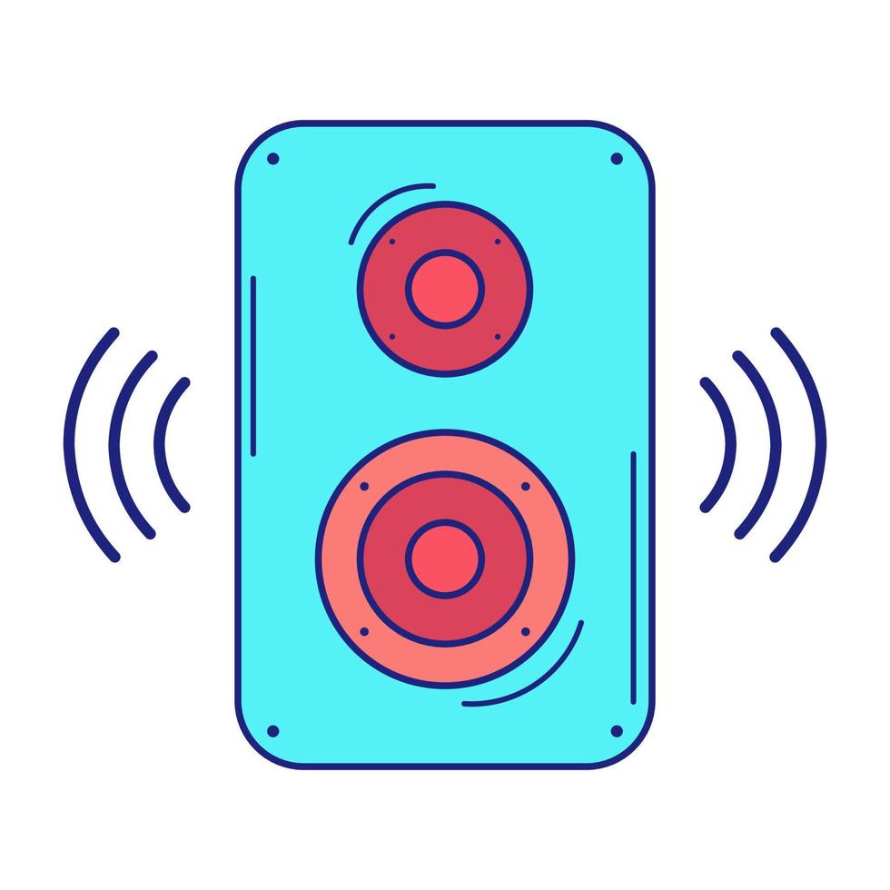 Lautsprecher Symbol flaches Design Vektor