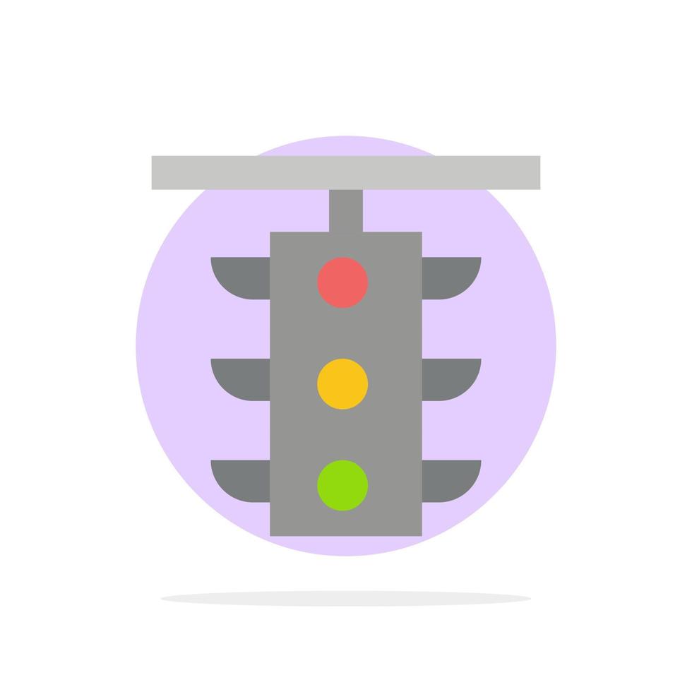 Lichtschild Bahnhof Verkehr Zug abstrakte Kreis Hintergrund flache Farbe Symbol vektor