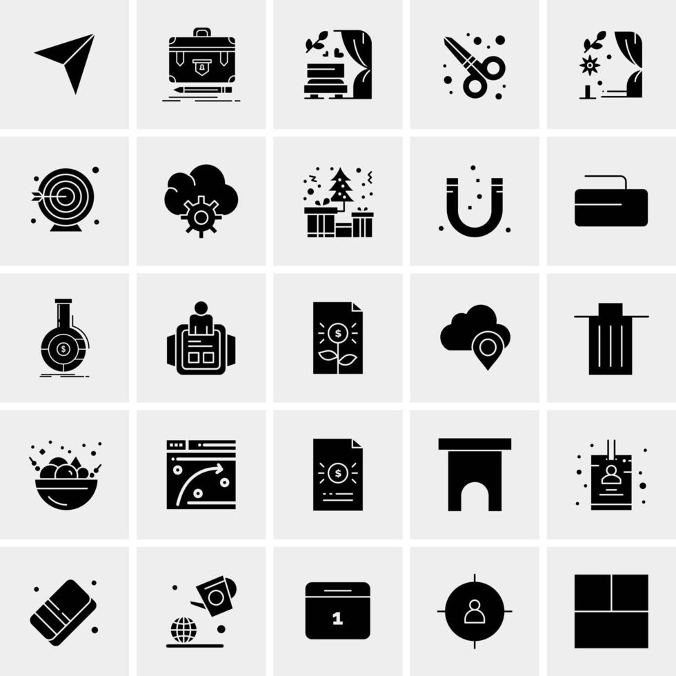 25 universelle Business-Icons Vektor kreative Icon-Illustration zur Verwendung in Web- und Mobilprojekten