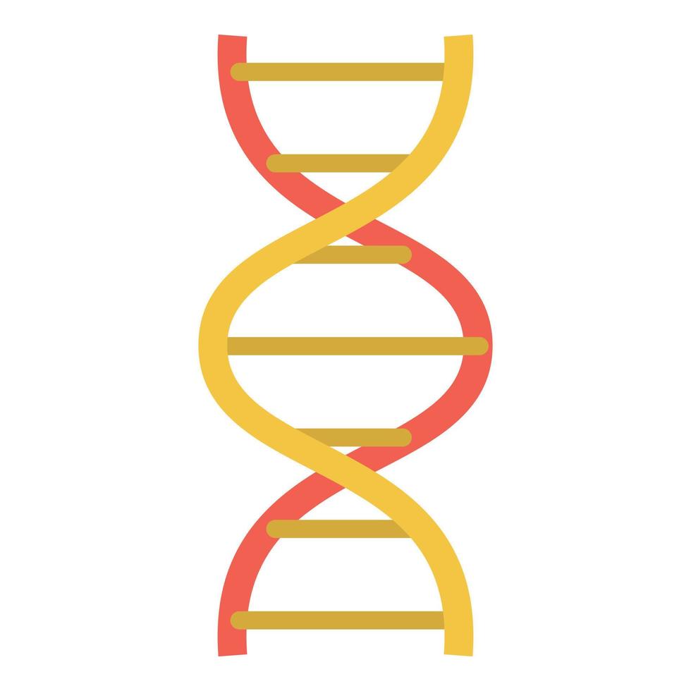 labb dna strukturera ikon, platt stil vektor