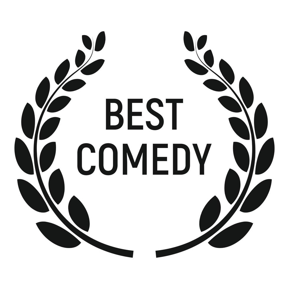 Ikone des besten Comedy-Preises, einfacher Stil vektor