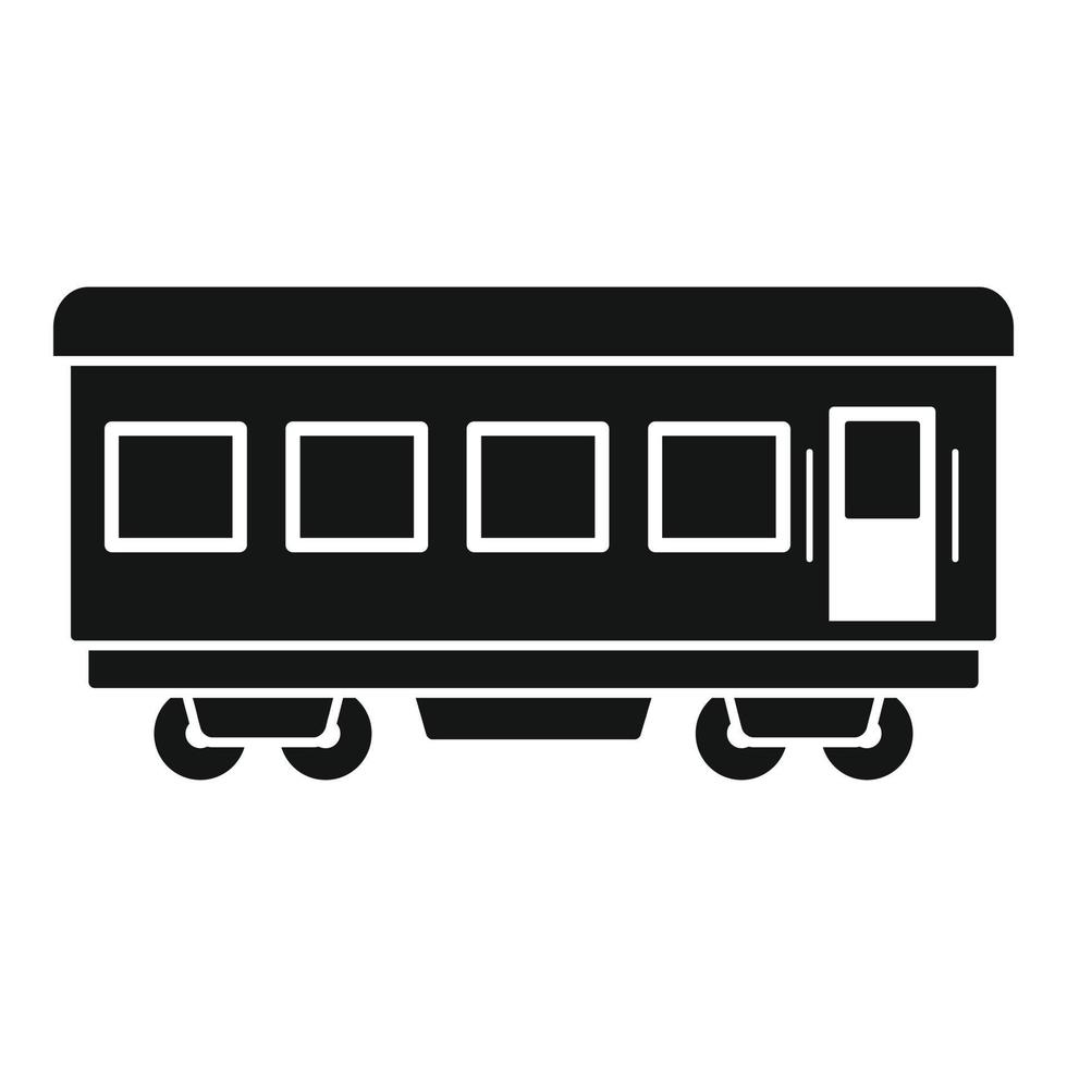 Personenwagen-Symbol, einfacher Stil vektor