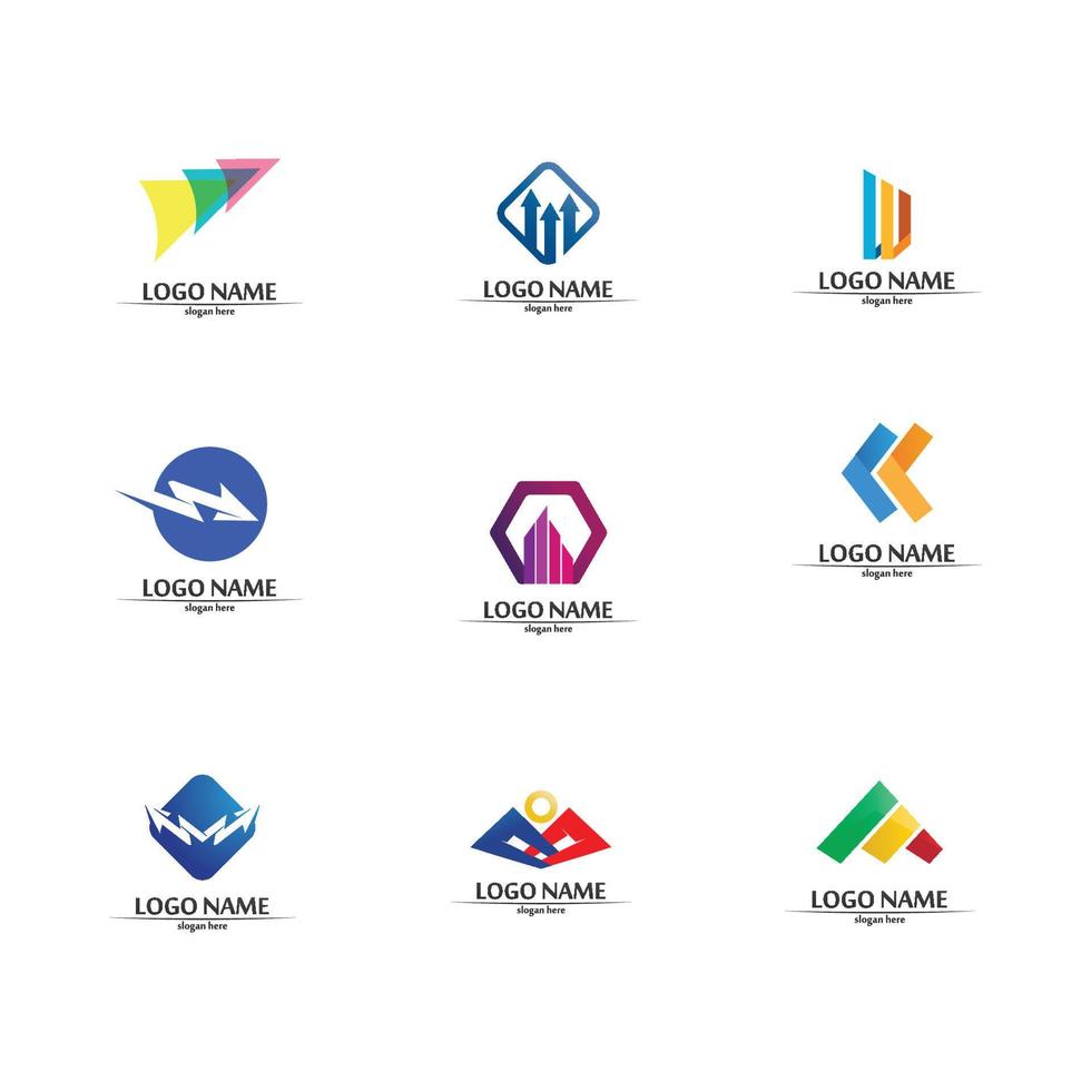 företag ikon och logotyp design vektor grafisk