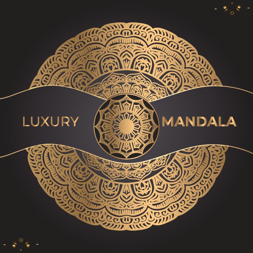 modern luxuryl mandala design bakgrund mall vektor