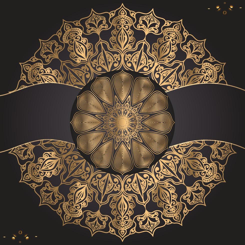 moderne Luxus-Mandala-Design-Hintergrundvorlage vektor