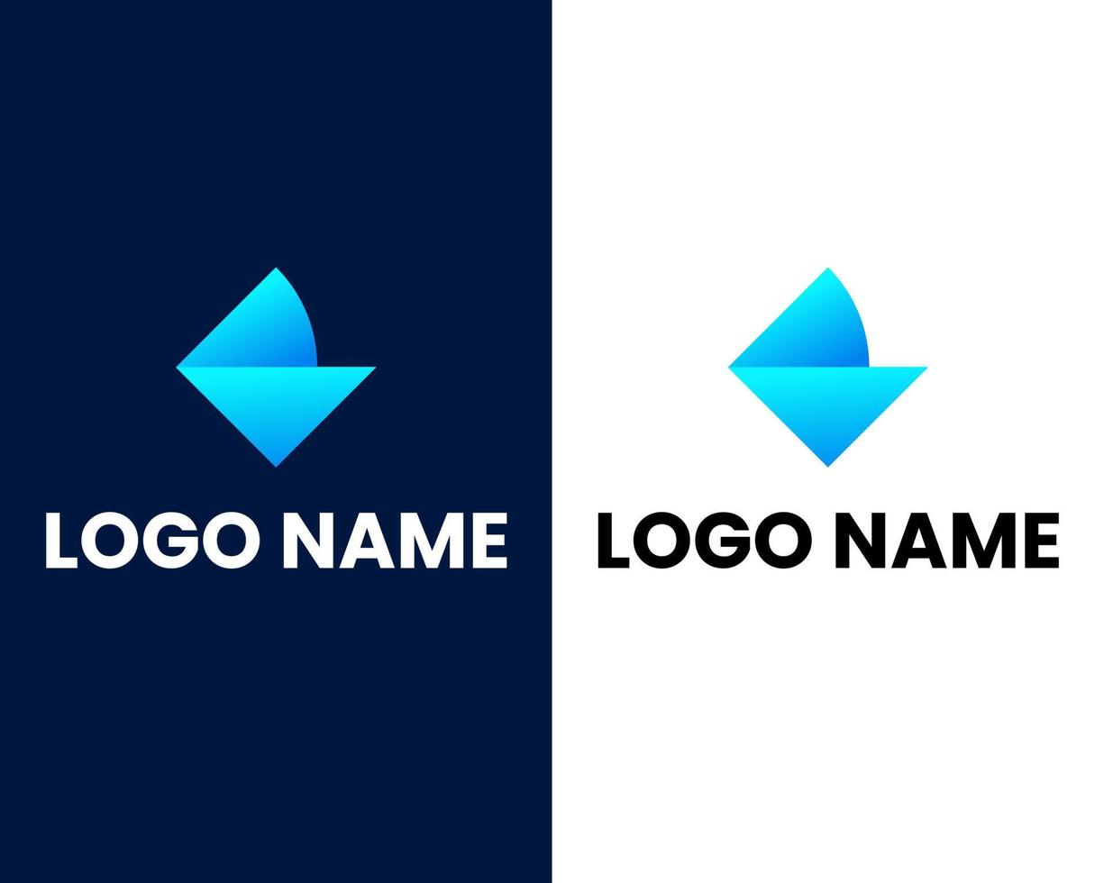 brev r och v mark modern företag logotyp design mall vektor