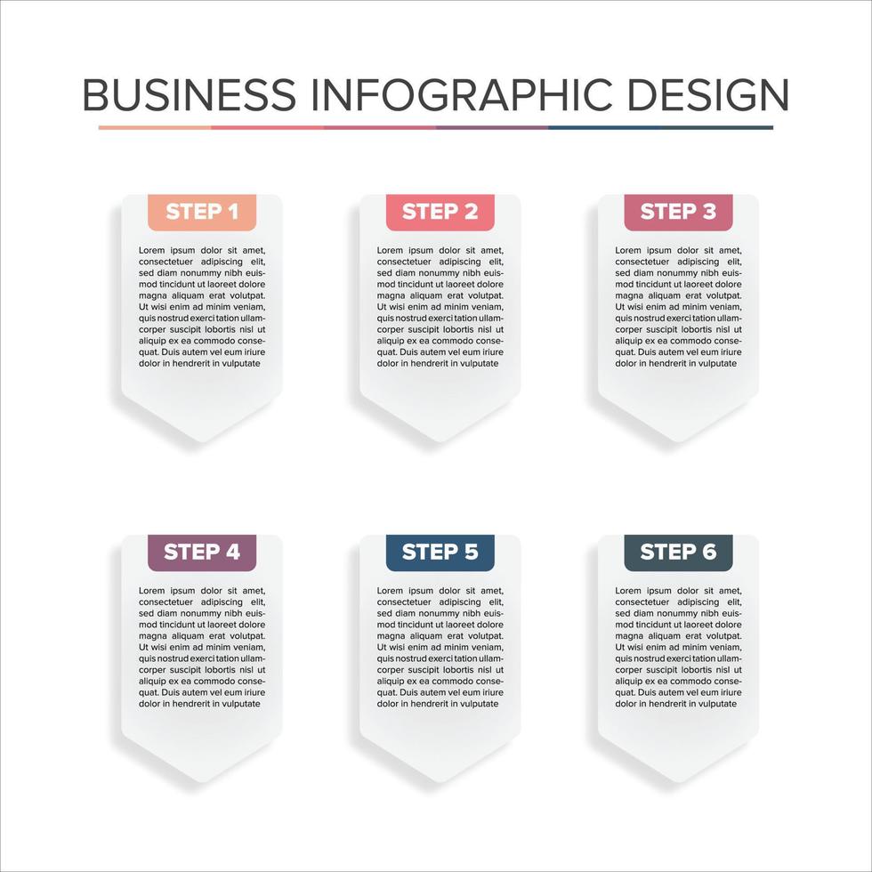 element uppsättning modern infographic design aning företag elegant presentation vektor