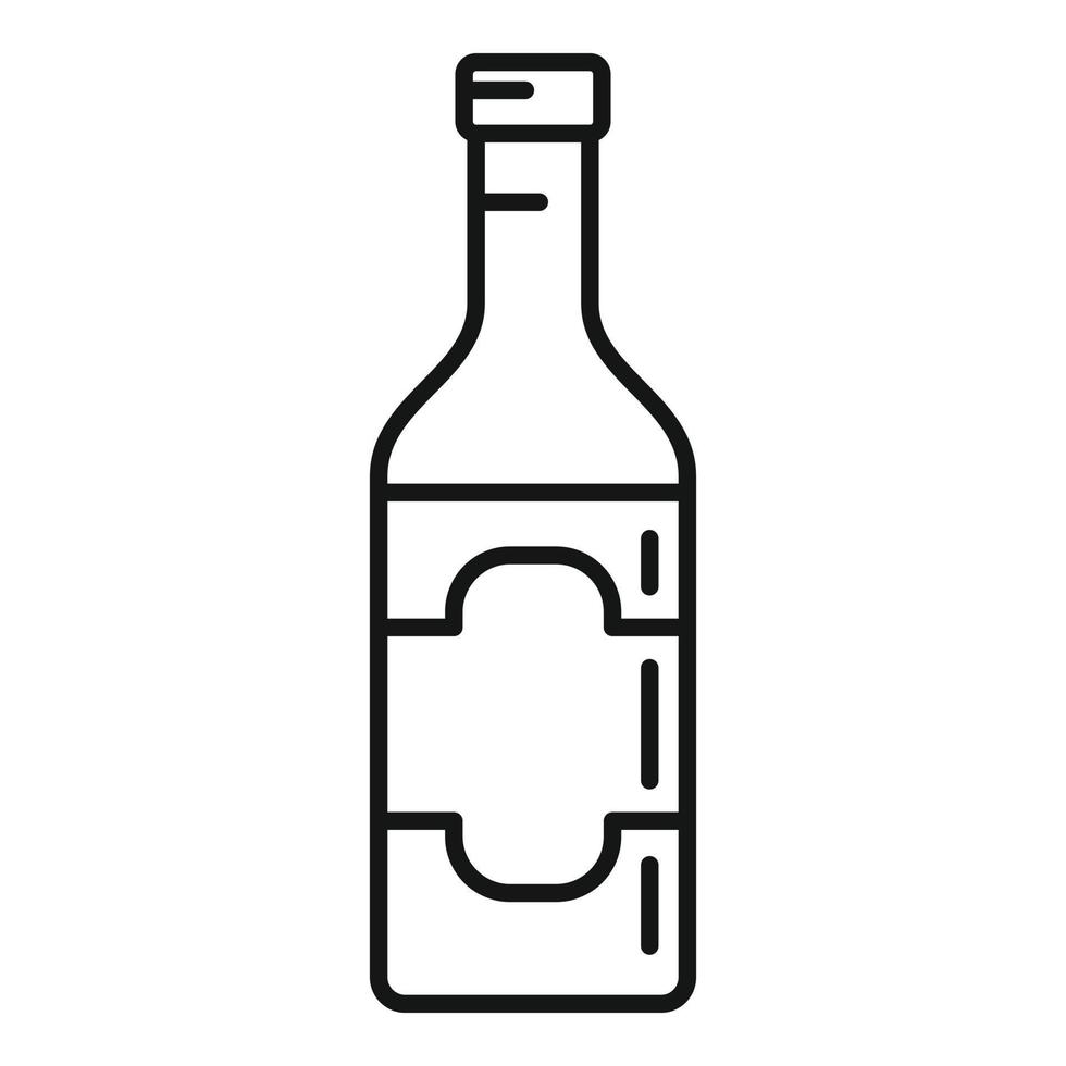 kulinariska krydda flaska ikon, översikt stil vektor