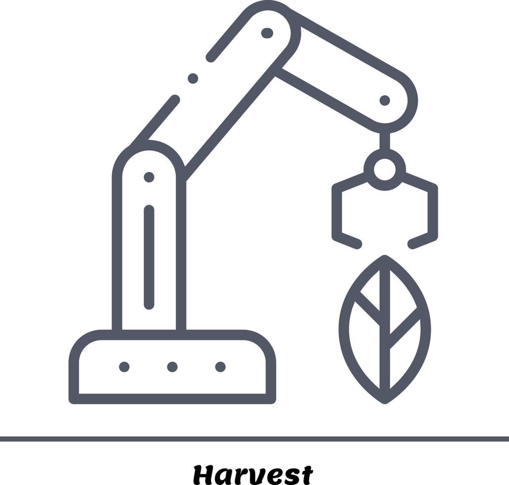 Smart Modern Harvest Farming, Landwirtschaftsvektorbündeldatei vollständig editierbar und skalierbar vektor