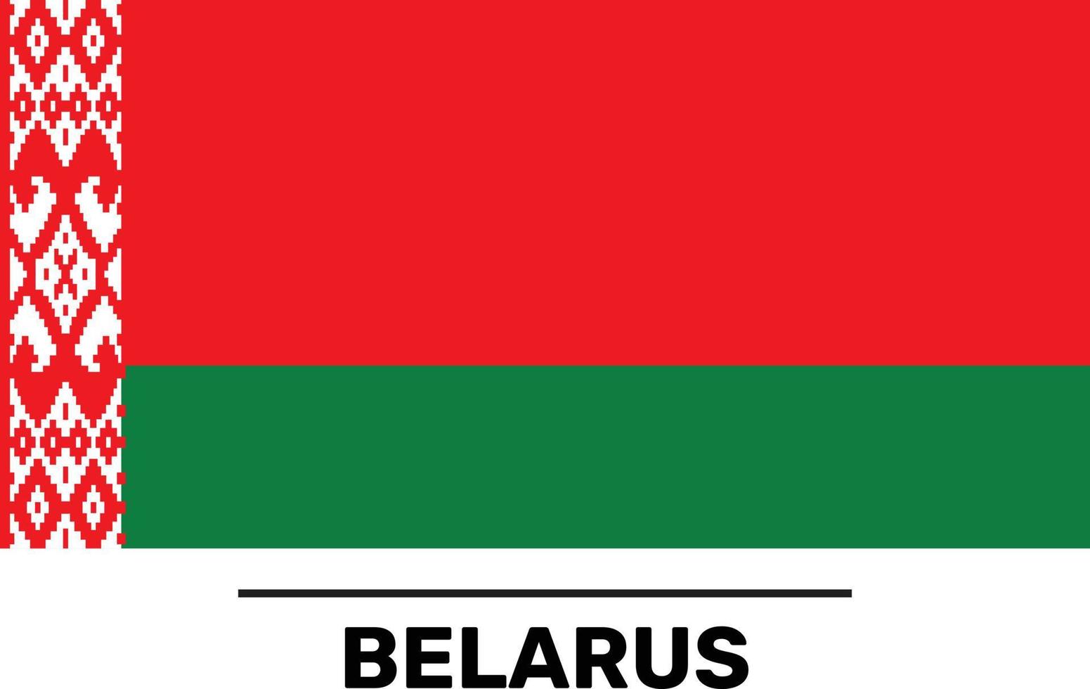 Vitryssland flagga fullt redigerbar och skalbar vektor fil