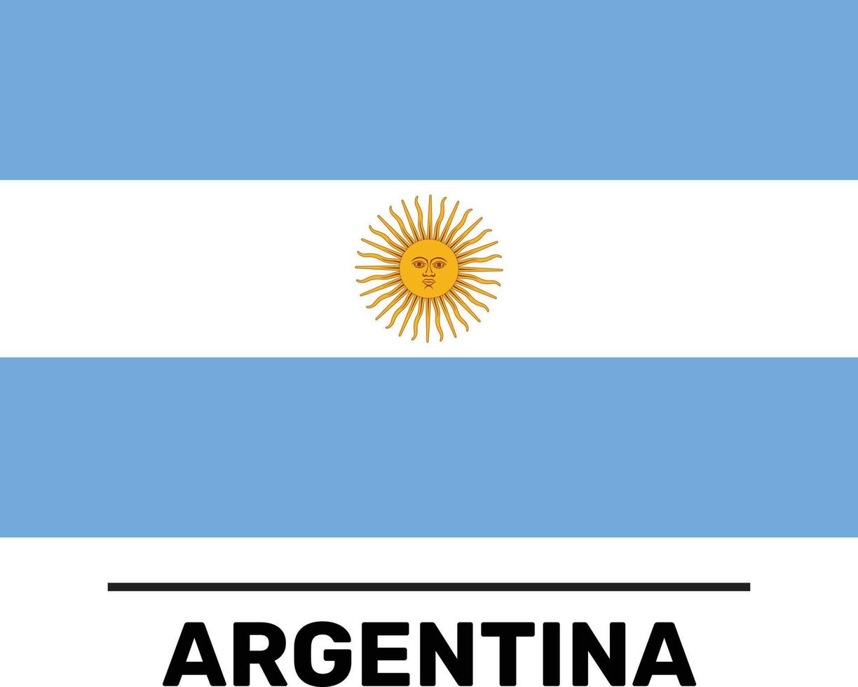 Vektordatei der argentinischen Flagge vollständig editierbar und skalierbar, einfach zu verwenden vektor