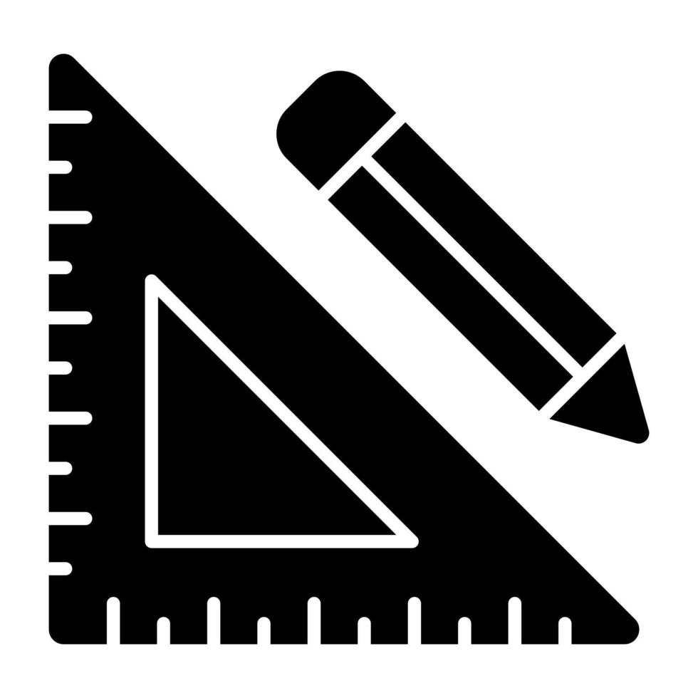 eine einzigartige Designikone von Geometriewerkzeugen vektor