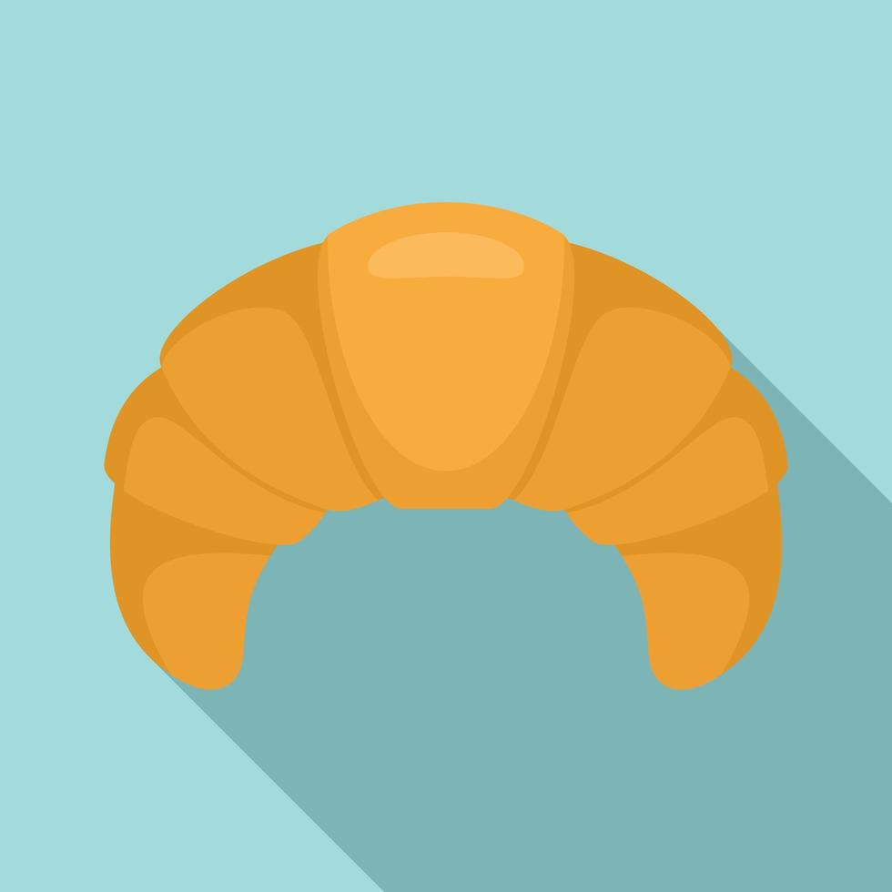 Croissant-Symbol, flacher Stil vektor