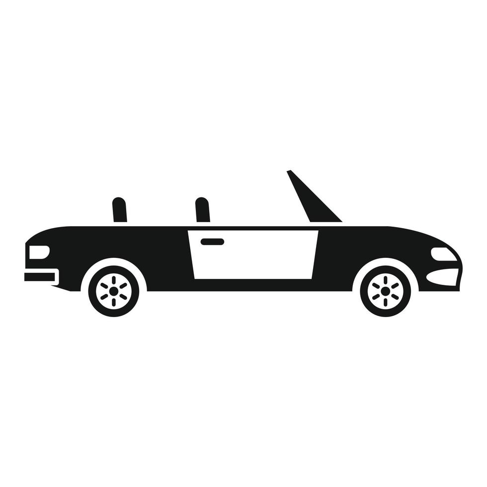 Familien-Cabriolet-Ikone, einfacher Stil vektor
