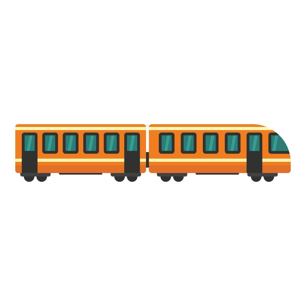 modern tåg ikon, platt stil vektor