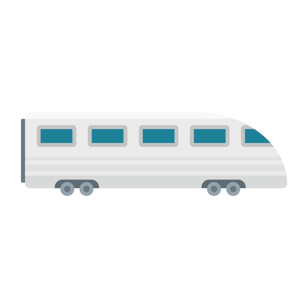hastighet tåg ikon, platt stil vektor