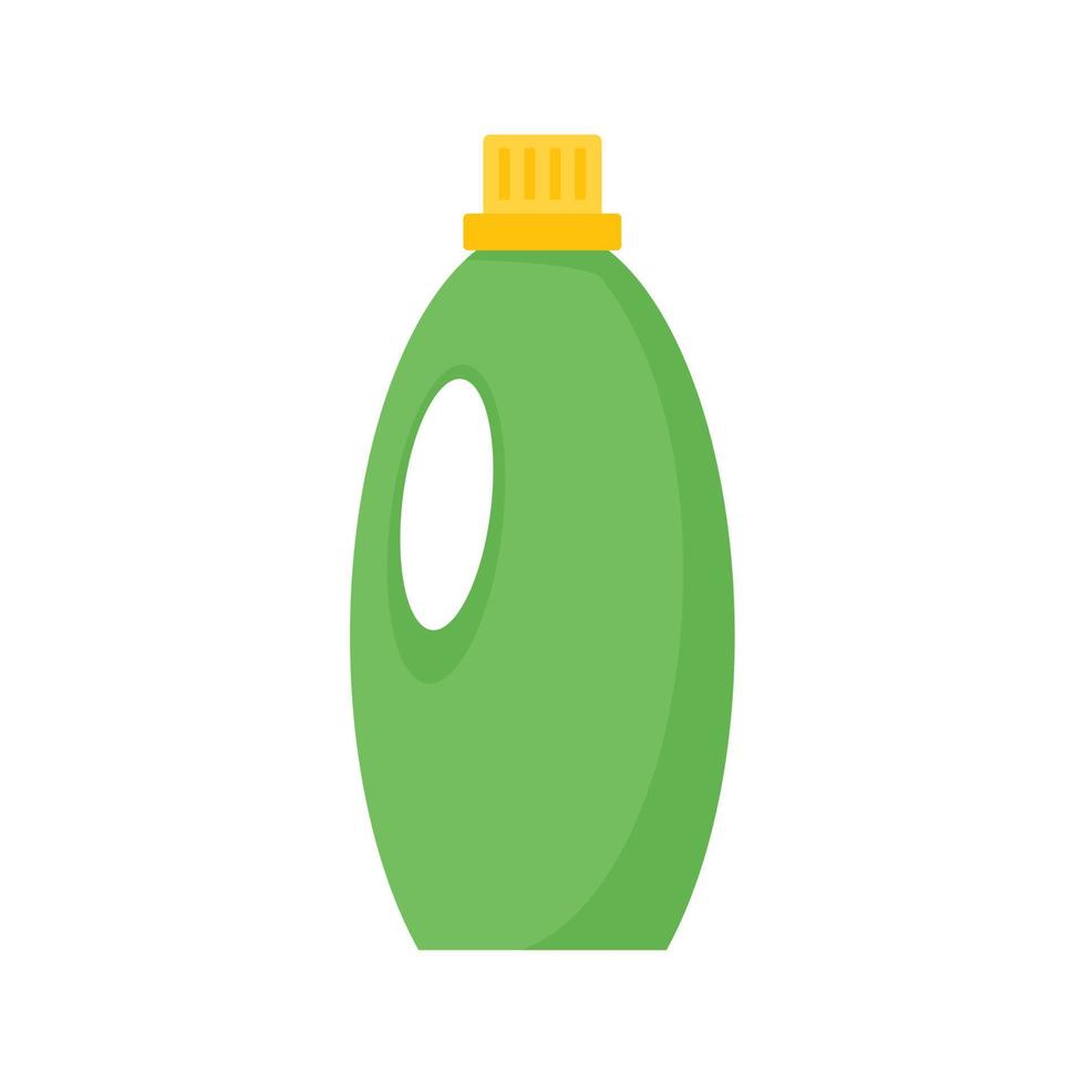 Gel-Waschflaschen-Symbol, flacher Stil vektor