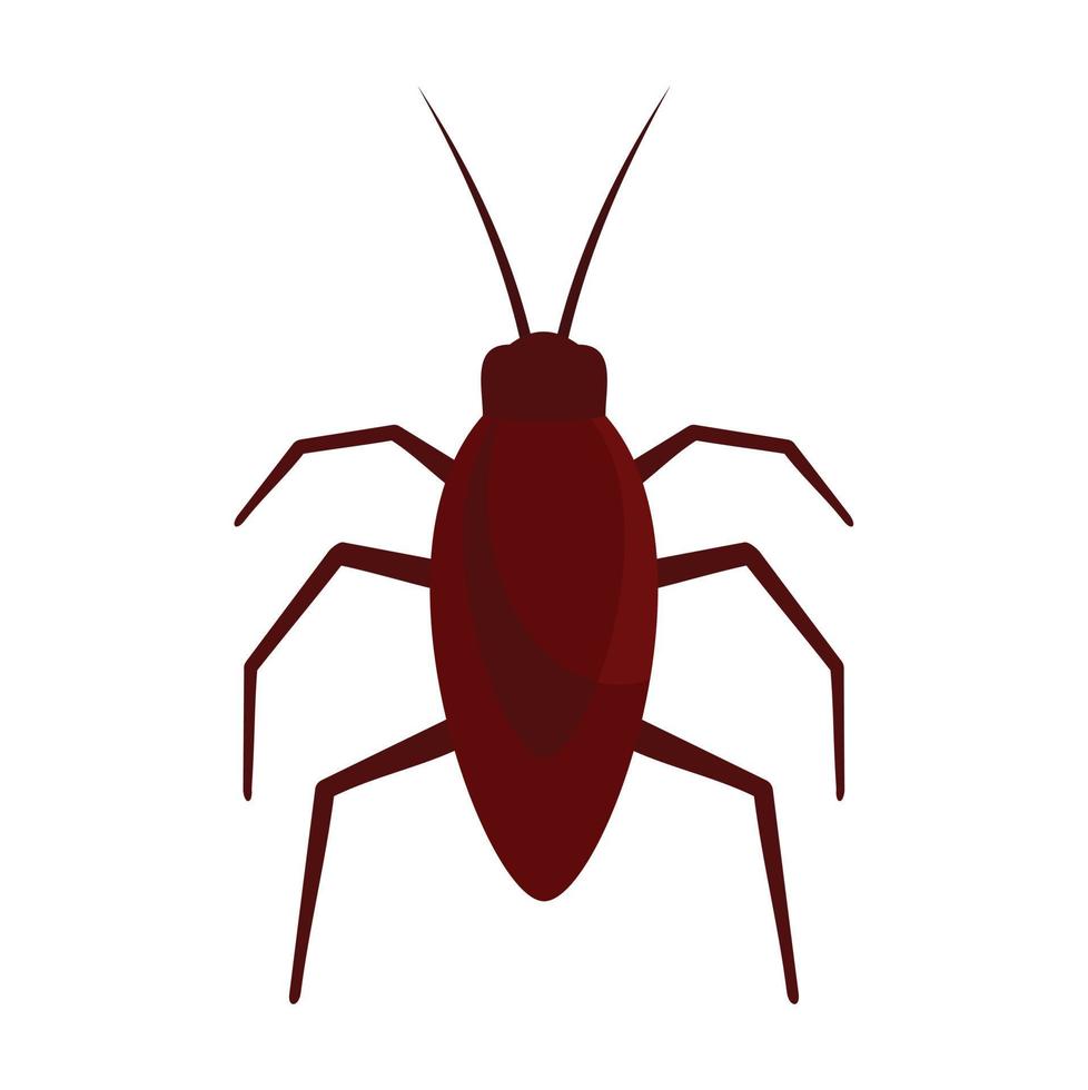 kackerlacka insekt ikon, platt stil vektor