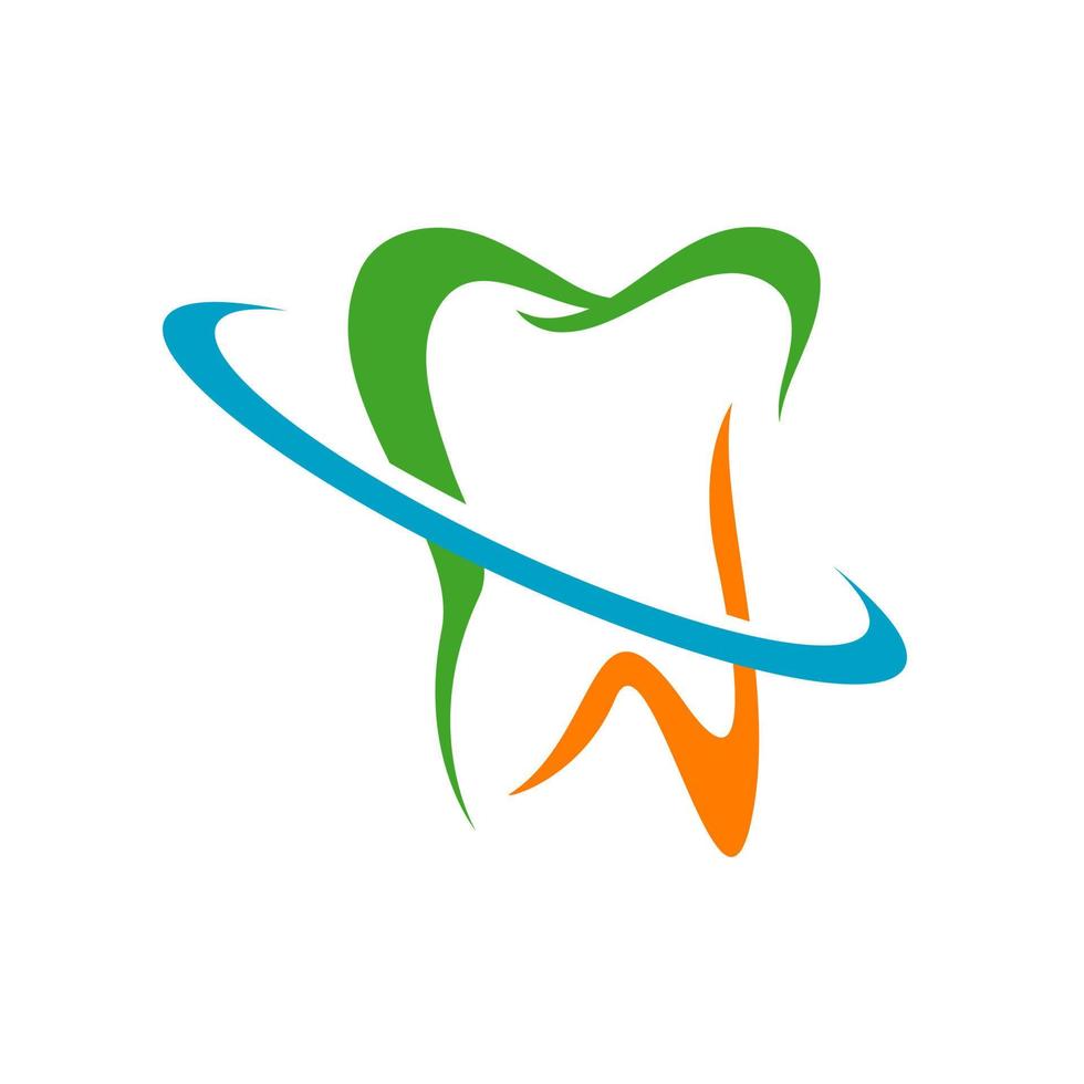 tandläkare medicinsk stomatologi dental klinik logotyp design vektor mall