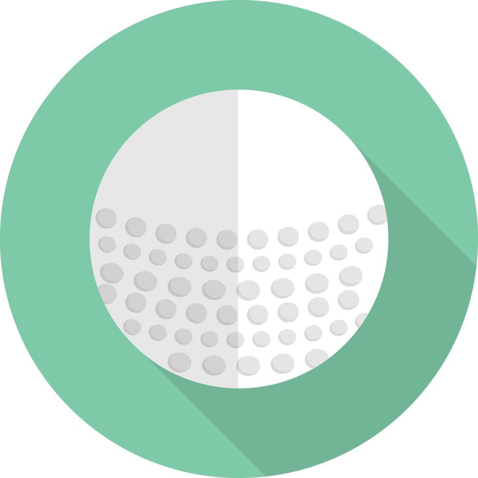golfballvektorillustration auf einem hintergrund. hochwertige symbole. vektorikonen für konzept und grafikdesign. vektor