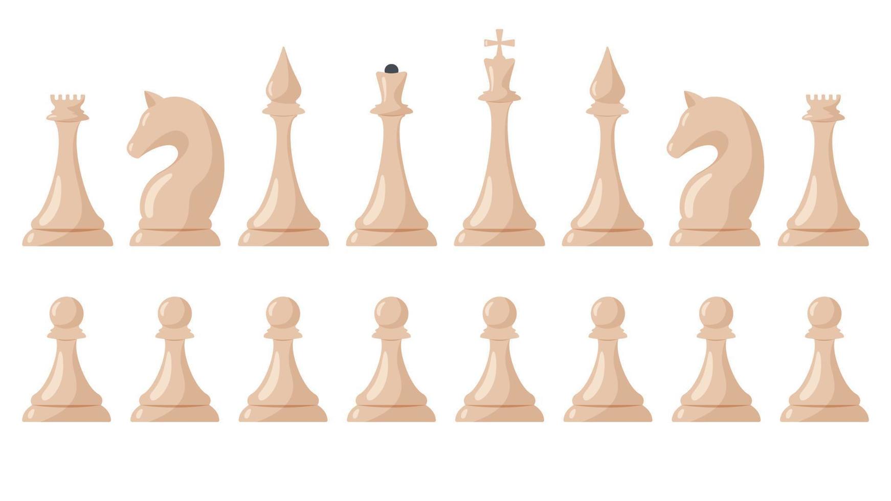 Satz Schachfiguren vektor