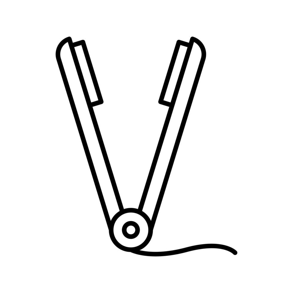 Haarglätter-Vektorsymbol vektor