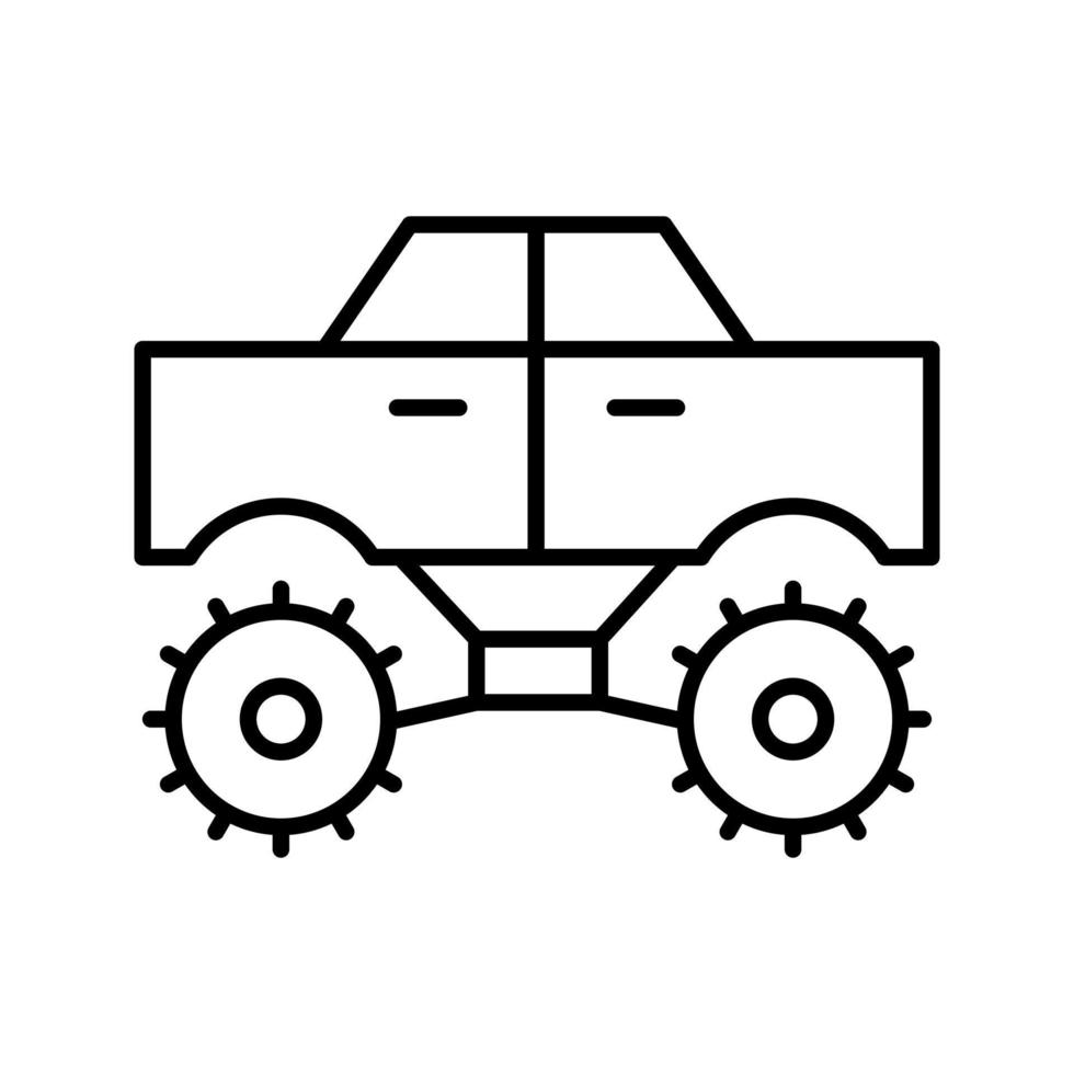 Monstertruck-Vektorsymbol vektor