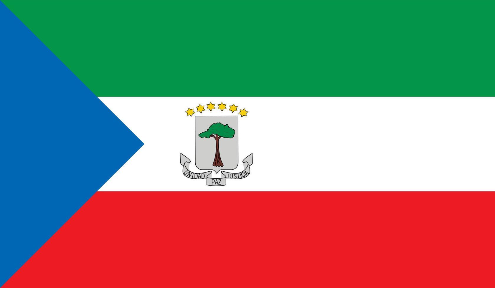 Bild der Flagge von Äquatorialguinea vektor