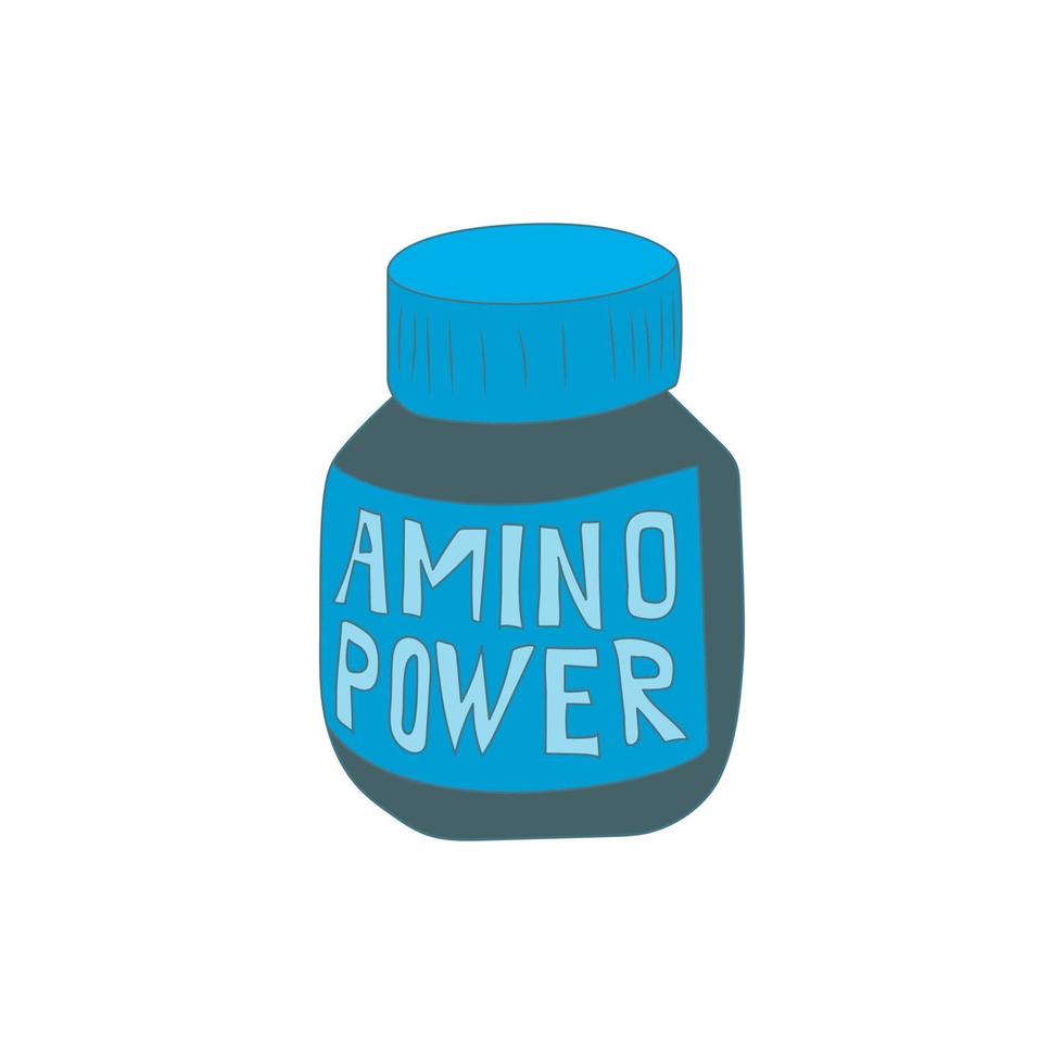 amino syror ikon, tecknad serie stil vektor