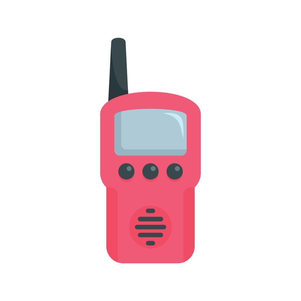 walkie prat leksak ikon, platt stil vektor