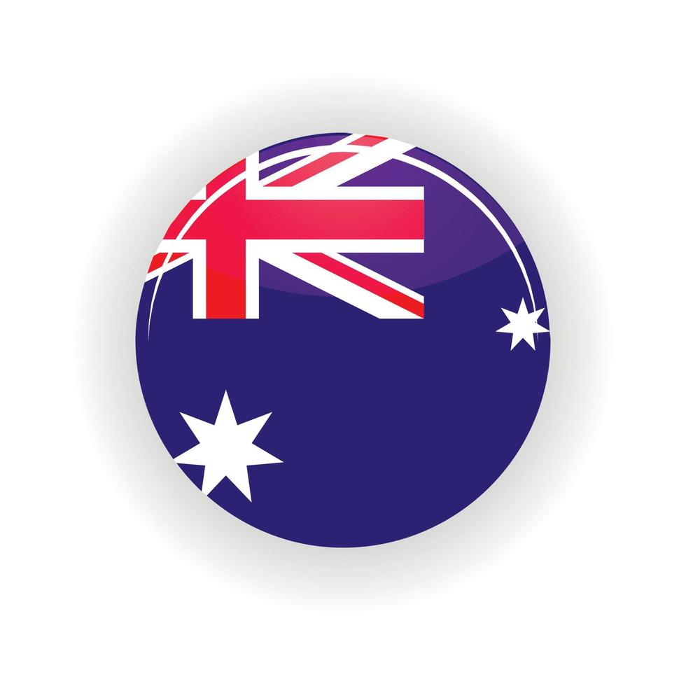 Australien ikon cirkel vektor